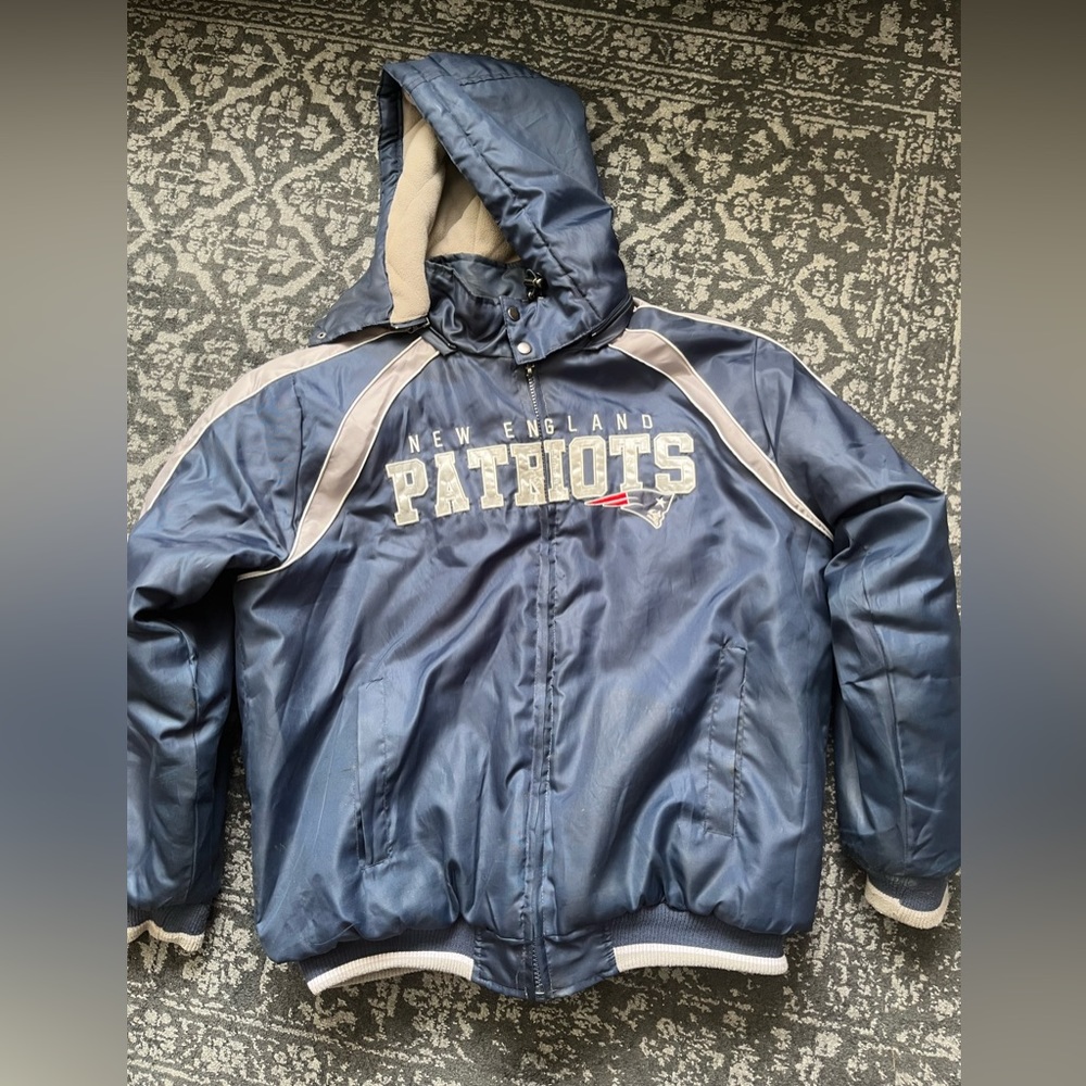 Vintage New England Patriots Embroidered Zip-Up Jacket